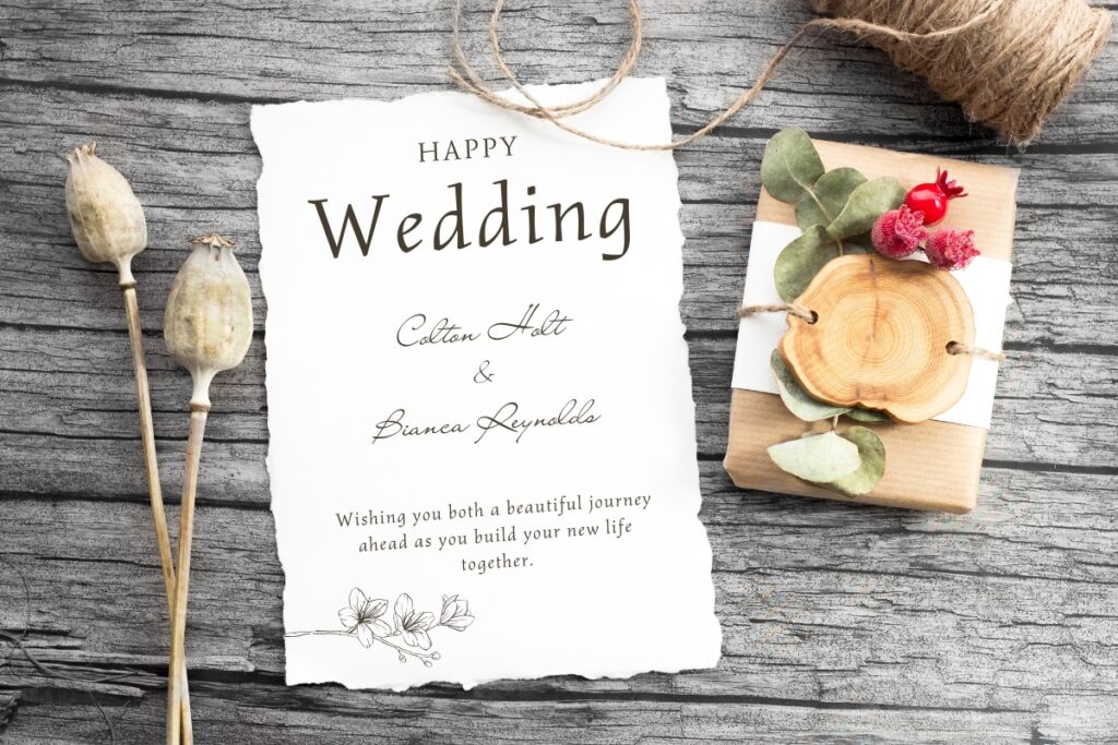 Eco-Friendly Wedding Stationery Invitation