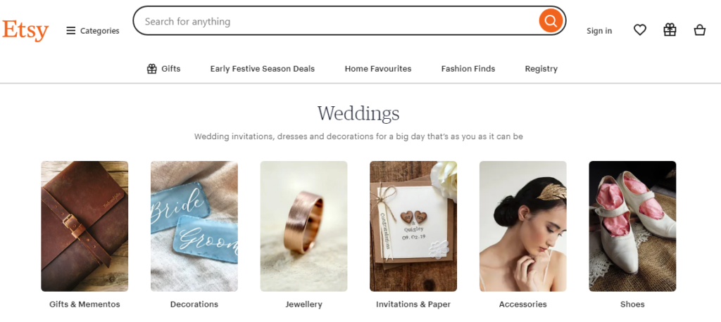 Etsy Wedding - Best Wedding Invitation Websites 